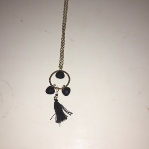 Blak and gold necklace